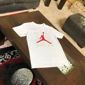 Jordan White & Red Shirt